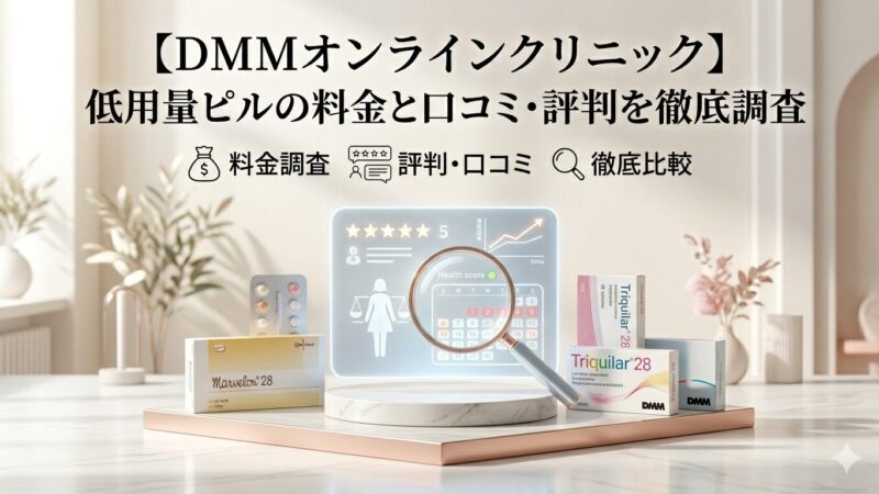 【DMMオンラインクリニック】低用量ピルの料金と口コミ・評判を徹底調査