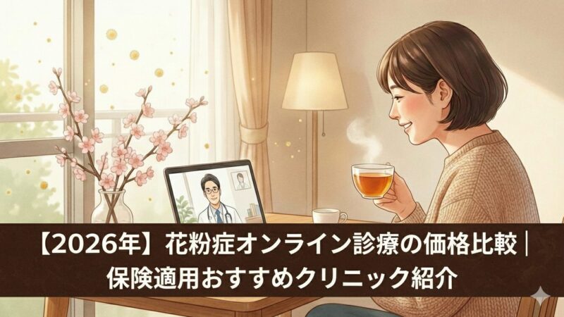 【2026年】花粉症オンライン診療の価格比較｜保険適用おすすめクリニック紹介