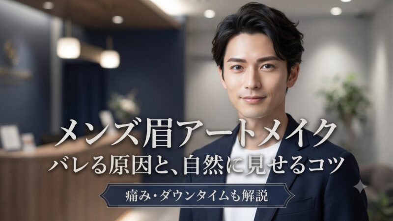 男性のアートメイクはバレる？自然な仕上がりに近づけるコツとは？