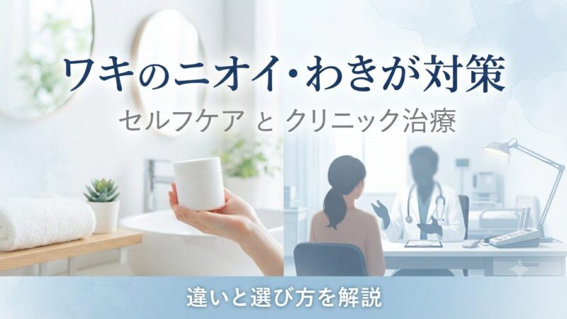 ワキのニオイ・わきが対策｜セルフケアとクリニック治療の違い